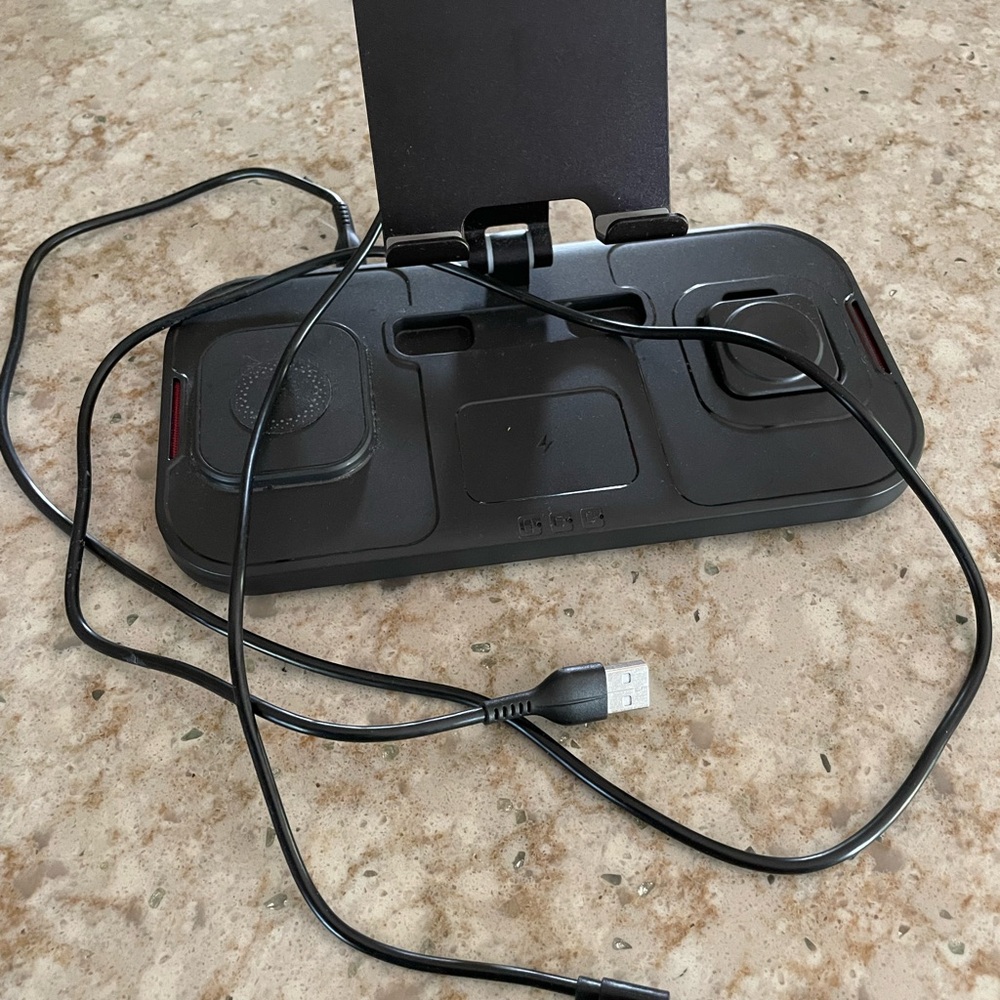 Black Wireless Charging Station